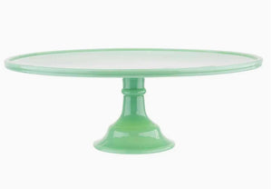 Jadeite Glass Cake Stand