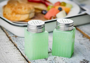 Jadeite Glass 2oz Salt And Pepper