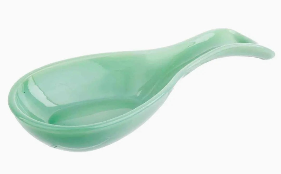 Jadeite Glass Spoon Rest