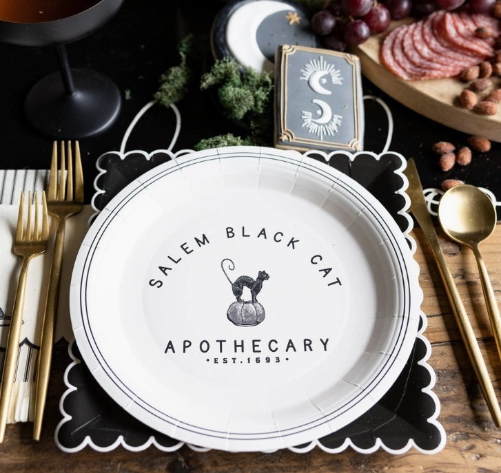 Salem Apothecary Cat Plate