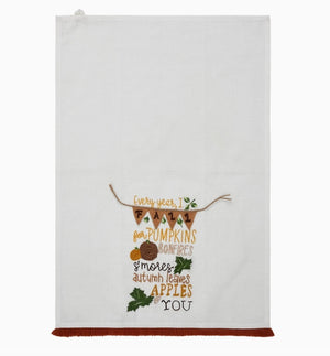 Fall Pumpkin Tea Towel 19x28