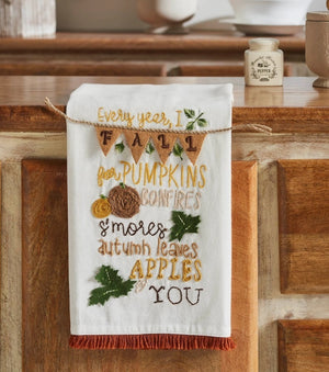 Fall Pumpkin Tea Towel 19x28