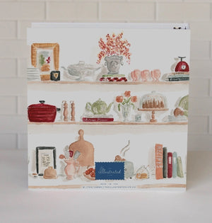 Autumn Kitchen Shelves 3 Ring Recipe Binder