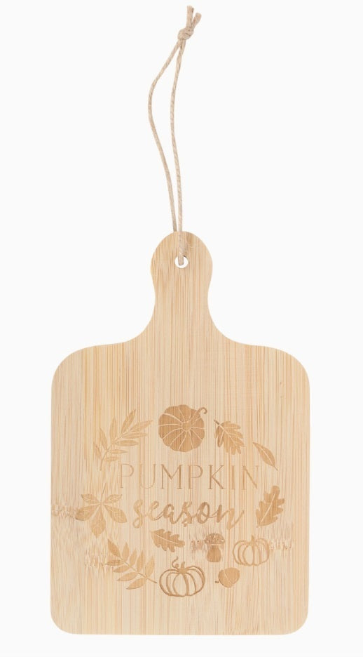 Autumn Fall Pumpkin Season Wooden Serving Board