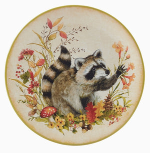 Woodland Critters Dessert Plate 9 in Set of 4