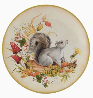 Woodland Critters Dessert Plate 9 in Set of 4