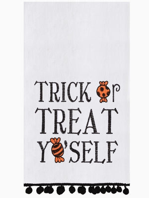 Halloween Trick Or Treat Yo'self Kitchen Towel