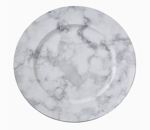 Marble Charger Grey