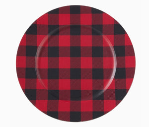 Buffalo Plaid Charger Red