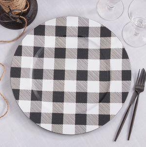 Buffalo Plaid Charger Black