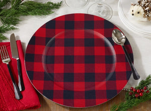 Buffalo Plaid Charger Red