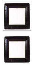 Black Square Dinner Paper Plate