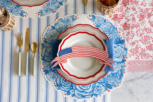 American Flag Banner Table Accent