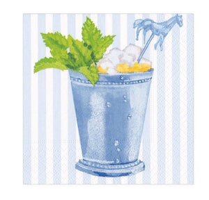Mint Julep Blue Cocktail Napkin