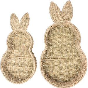 Seagrass Bunny Baskets Set of 2 Easter