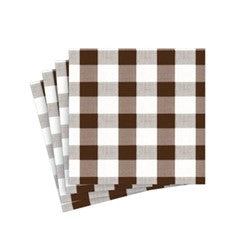 Gingham Chocolate Napkin Luncheon