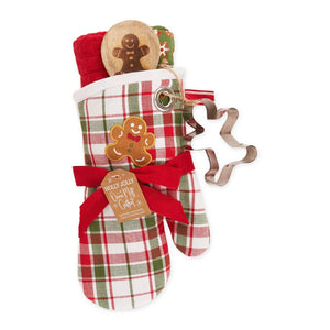 Gingerbread man kitchen gift set