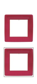 Red Square Dinner Plates