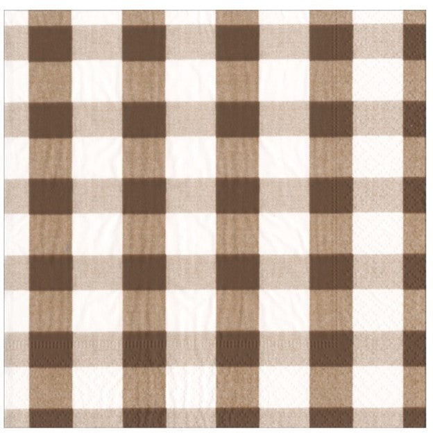 Gingham Chocolate Napkin Luncheon