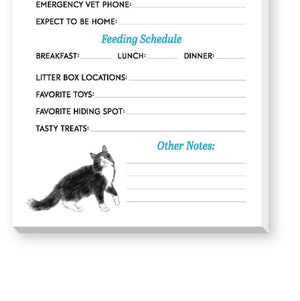 Cat Sitter Large Notepad