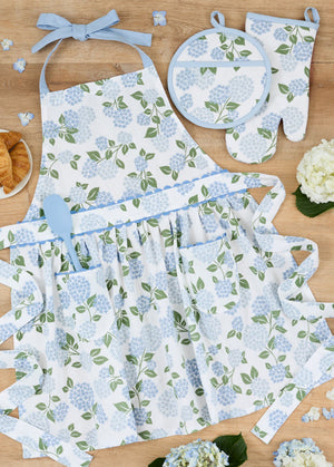 Blue Hydrangea Oven Mitt