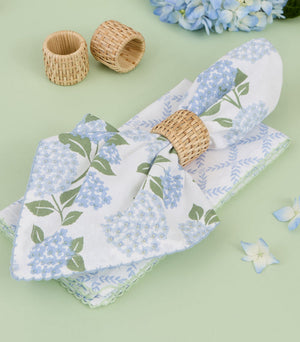Blue Trellis Napkins - Set of 4