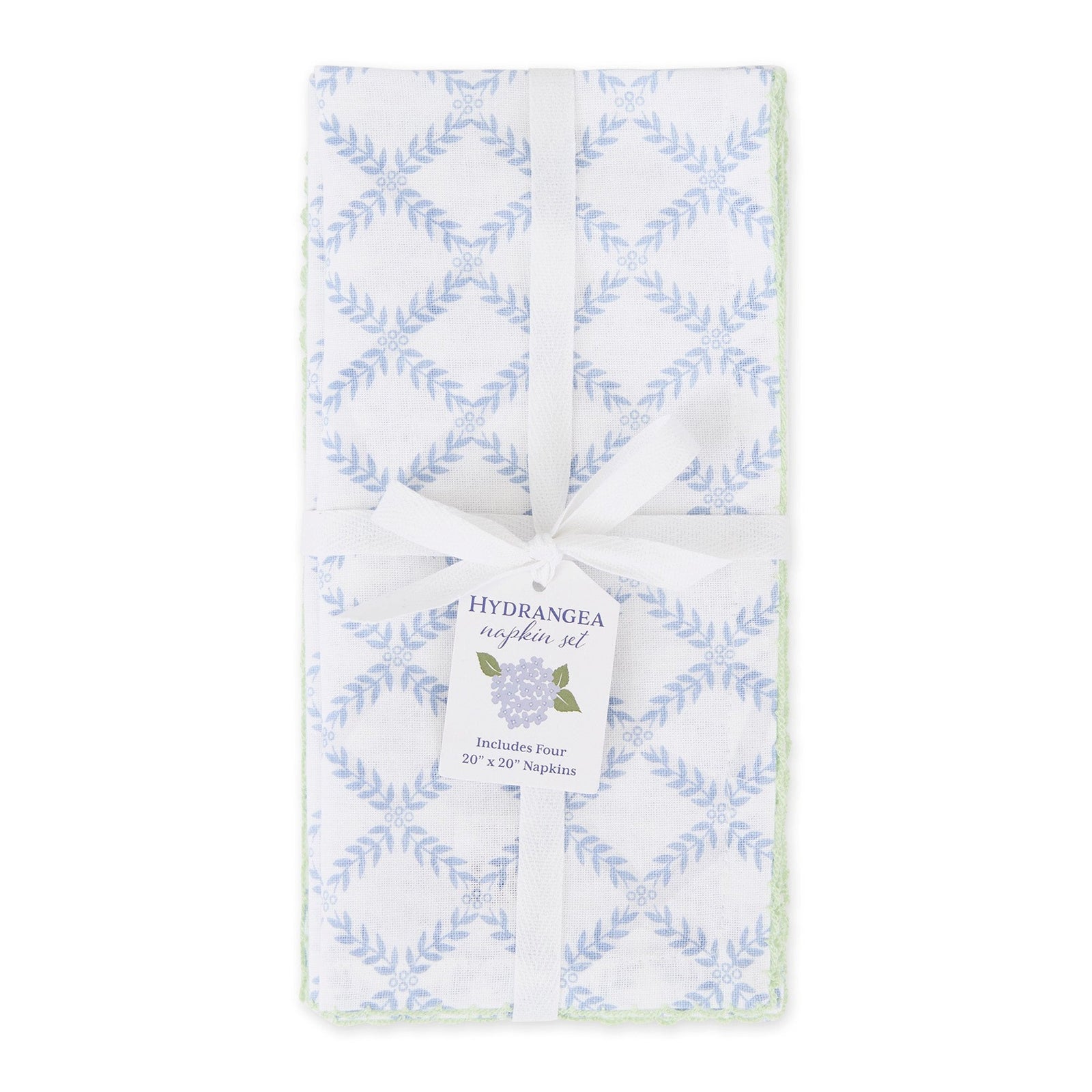 Blue Trellis Napkins - Set of 4