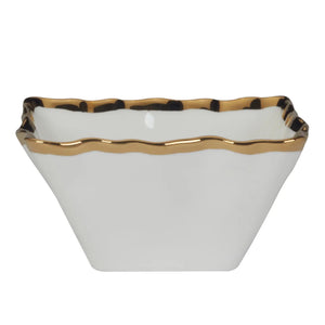 Regency Gold Square Snack Bowls 5in x 2.5in