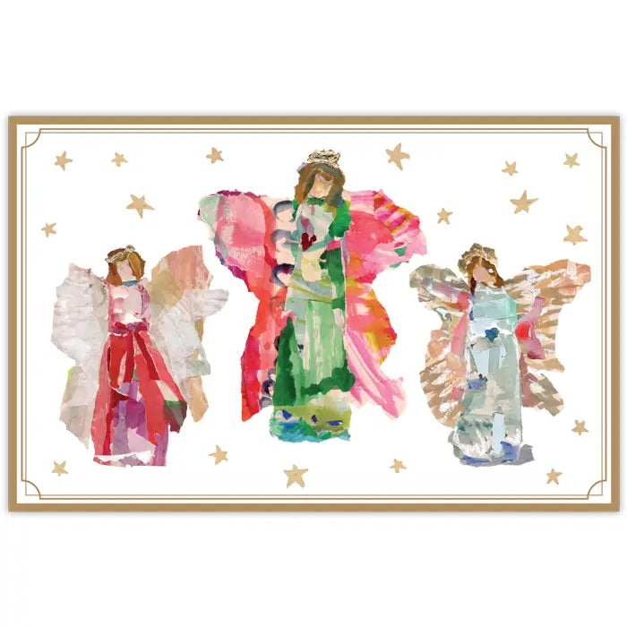 Red, Green and Blue Angel Trio Placemat