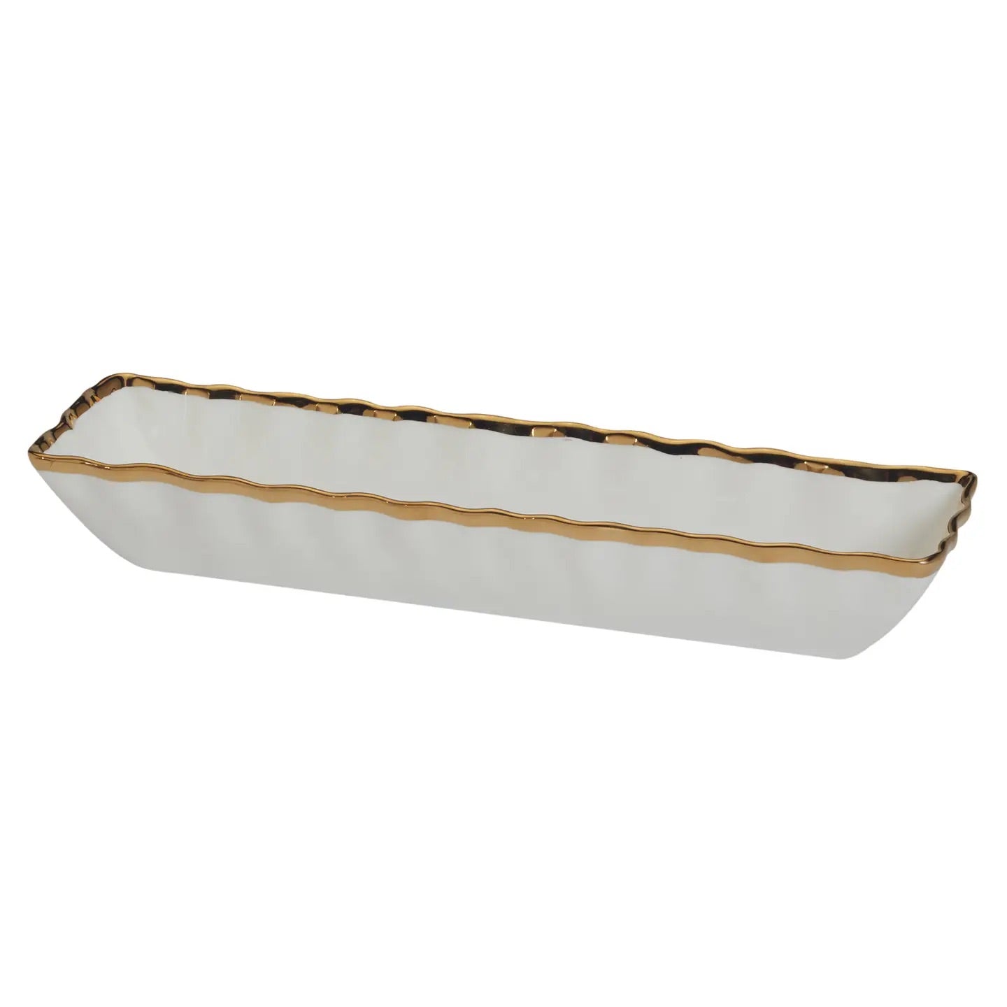 Regency Gold  Cracker Tray 13in x 3.5in x 2in