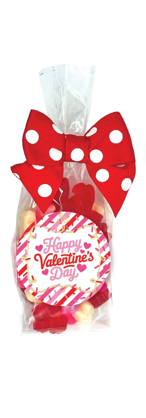 Oh Sugar Happy Valentines Day candy Red and white gummies