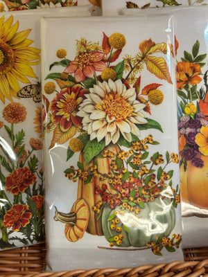 Autumn Sunflowers Towel