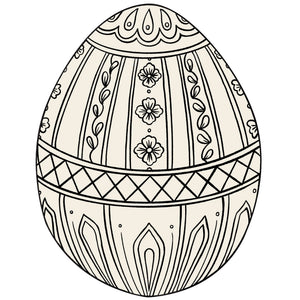 Die Cut Easter Egg Coloring Placemat