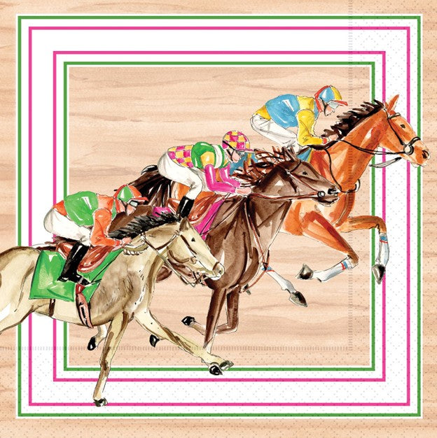 Paper Cocktail Napkins 20 Ct Derby Rider Rosanne Beck