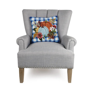 Gingham Pumpkins Hook Pillow