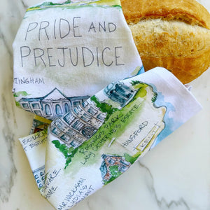 Pride and Prejudice Tea Towel