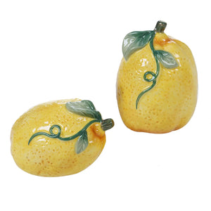 Citron 3-D Lemon S and P Set (salt 3.25in pepper 2.25in)