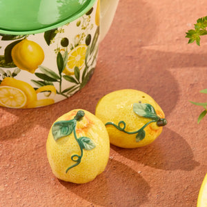 Citron 3-D Lemon S and P Set (salt 3.25in pepper 2.25in)