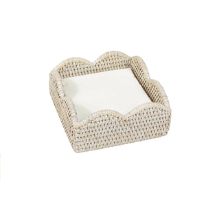 Rattan Scallop Cocktail Napkin Holder