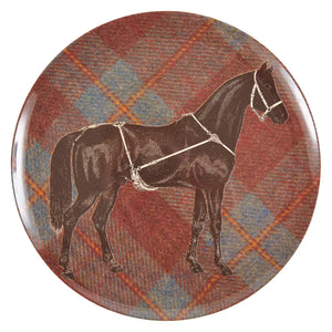 Horse Equus Tweed Side Plates Set of 4