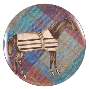 Horse Equus Tweed Side Plates Set of 4