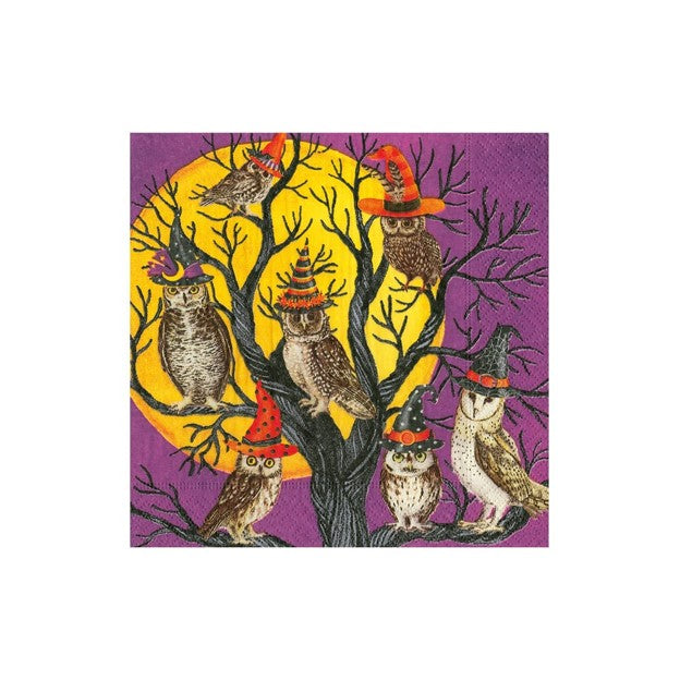 Owl-O-Ween cocktail napkins