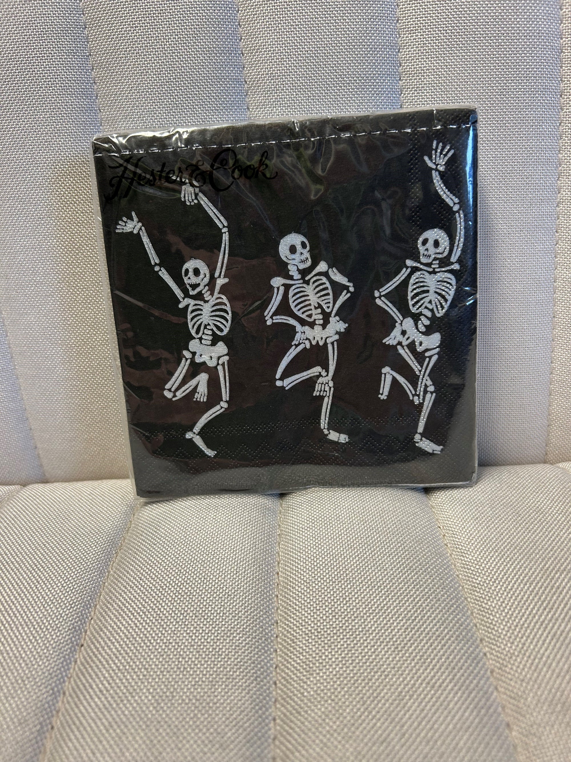 Dancing Skeleton Cocktail Napkin