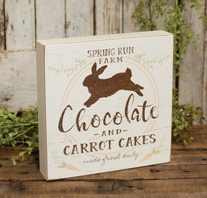 Spring Run Farm Bunny Box Sign