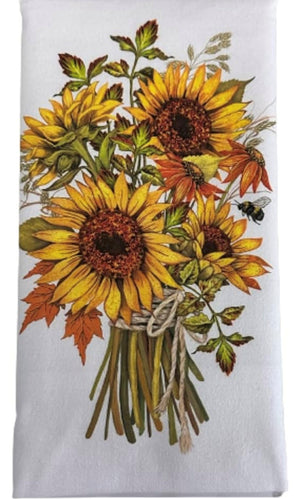 Autumn Sunflowers Towel