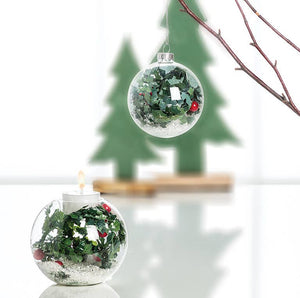 Holly & Snow Ball Votive