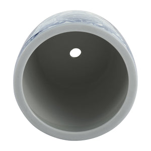 Planters Set of 3 - Blue Ceramic Vintage Style, 6/8/10 in.
