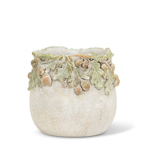 Oak Leaves & Acorns Planter: Medium