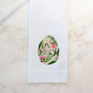 Garden Easter Egg Linen Towel - New