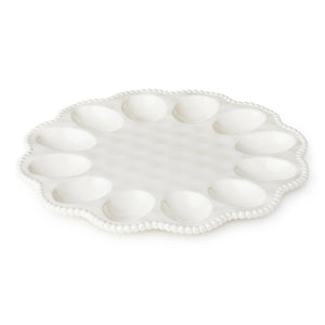 Perlette Cream Egg Plate
